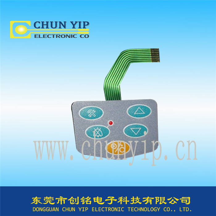 五鍵帶燈薄膜開關